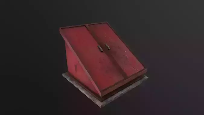 Cellar Door 3D Model Low-poly 3D model
