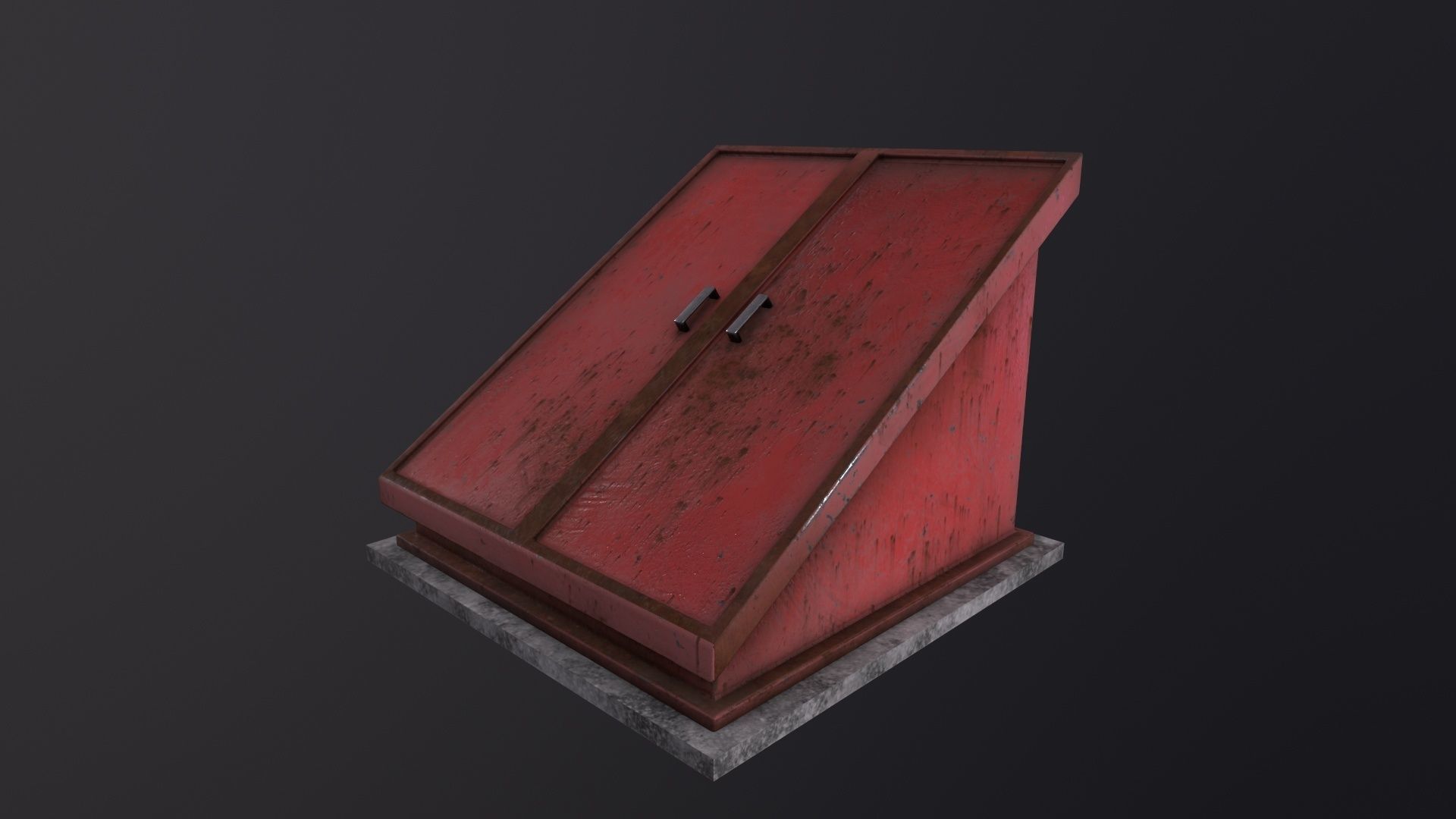 Cellar Door 3D Model Low-poly 3D model_3