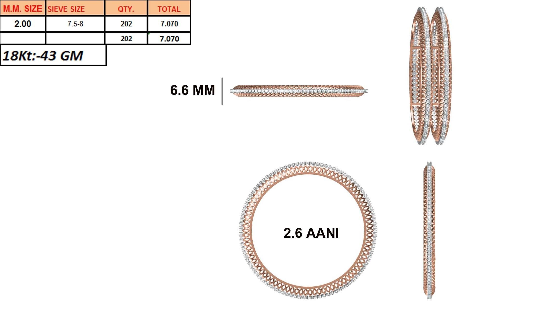 Bangle Bracelet STL JCD Details 3D print model_1