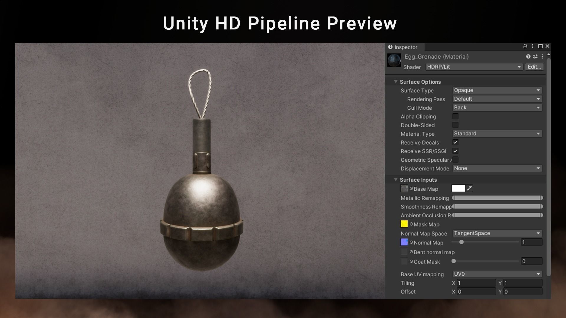 Grenade WW1 German Egg Grenade 1917 Game-Ready Low-poly 3D model_9