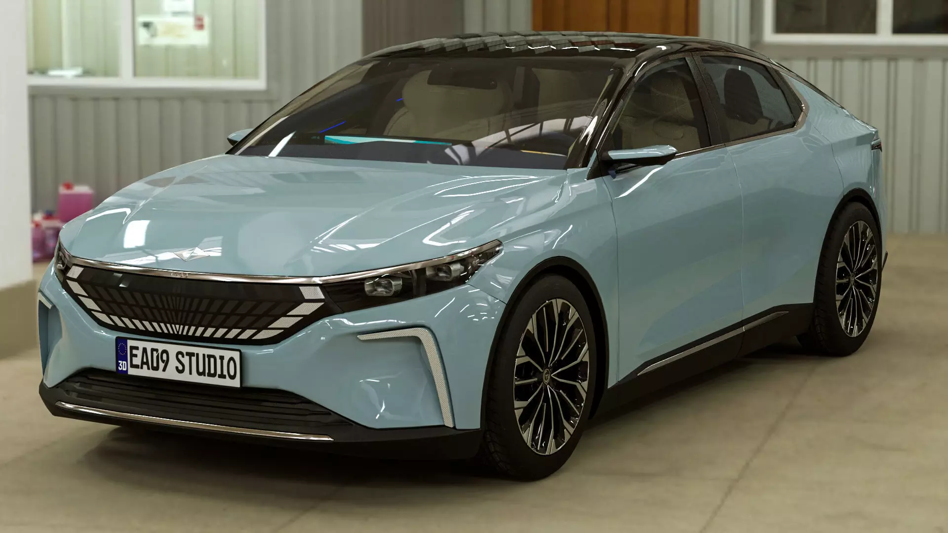 TOGG Concept Sedan 2024 3D model_0