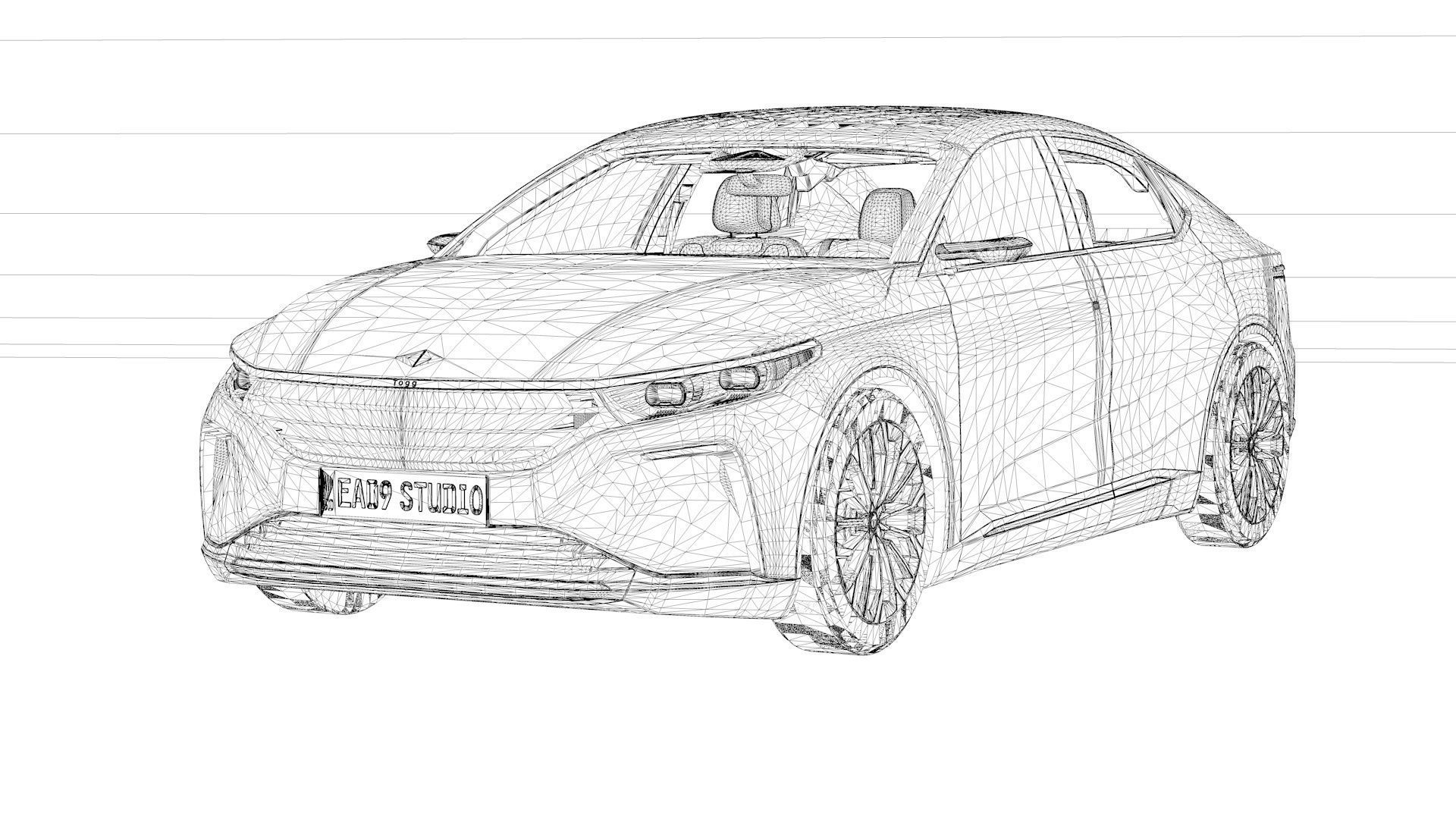 TOGG Concept Sedan 2024 3D model_10