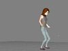 laos Toon Female Teen Low-poly 3D model_1