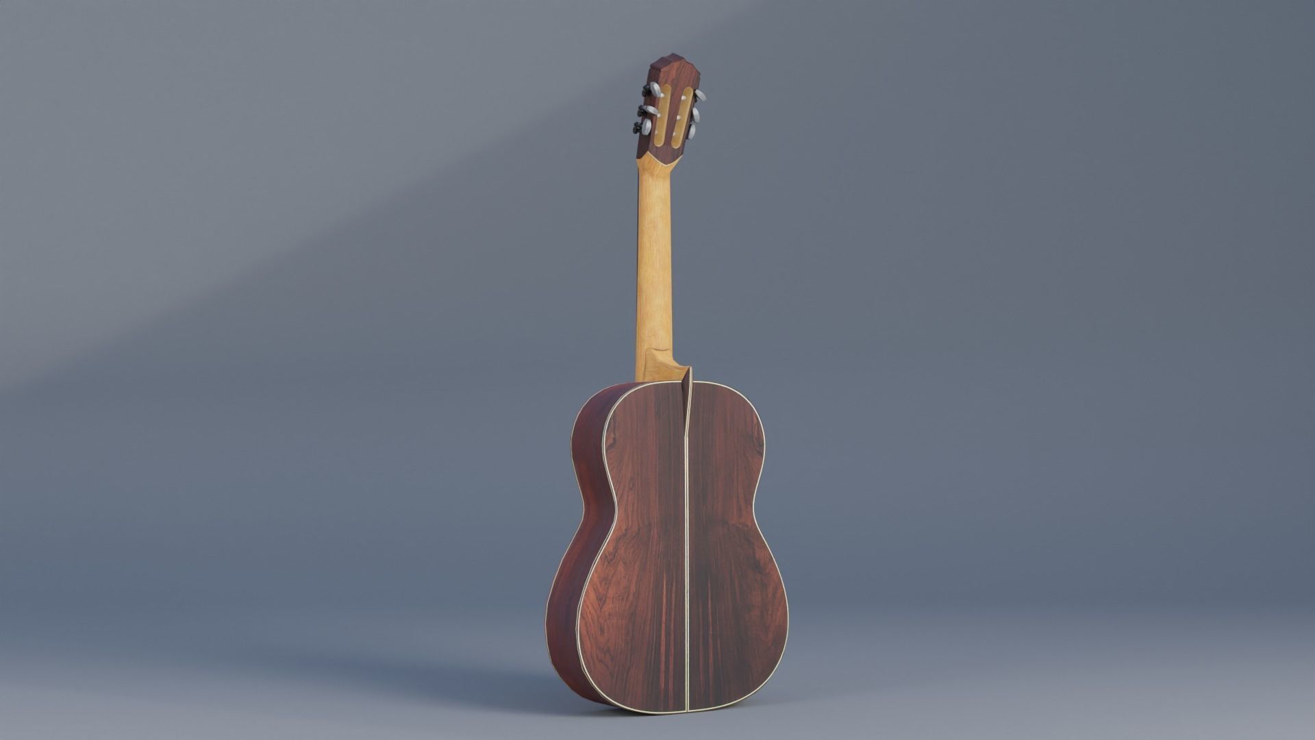 Guitar Low-poly 3D model_2