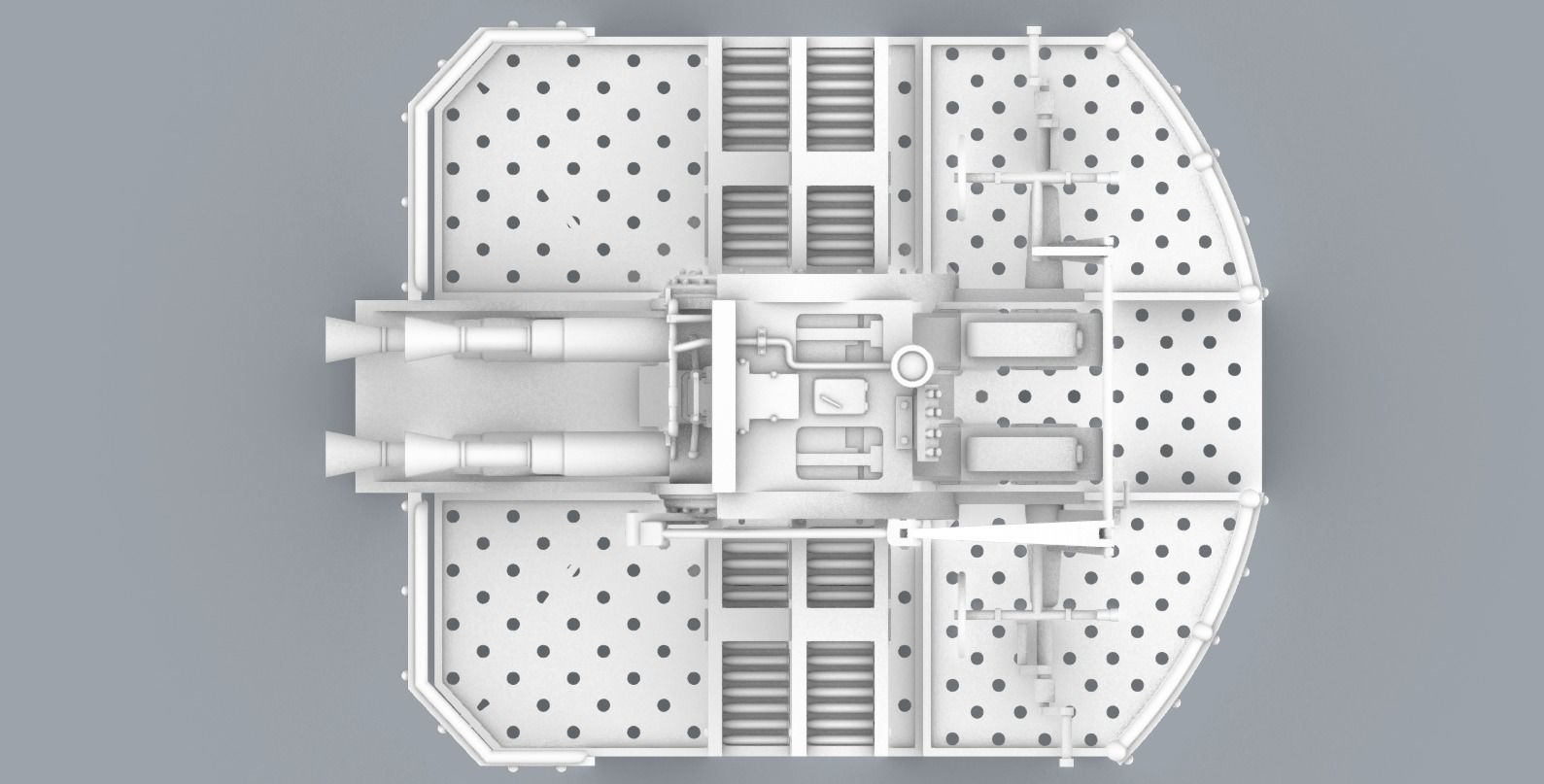 Pom Pom QF 2 Pounder 40mm Low-poly 3D model_2