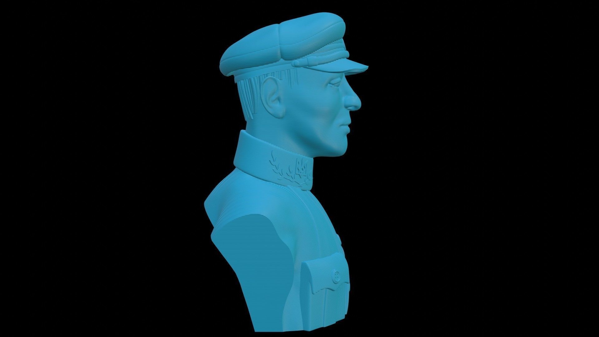 Otaman Symon Petliura Bust 3D print model_16