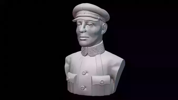 Otaman Symon Petliura Bust 3D print model
