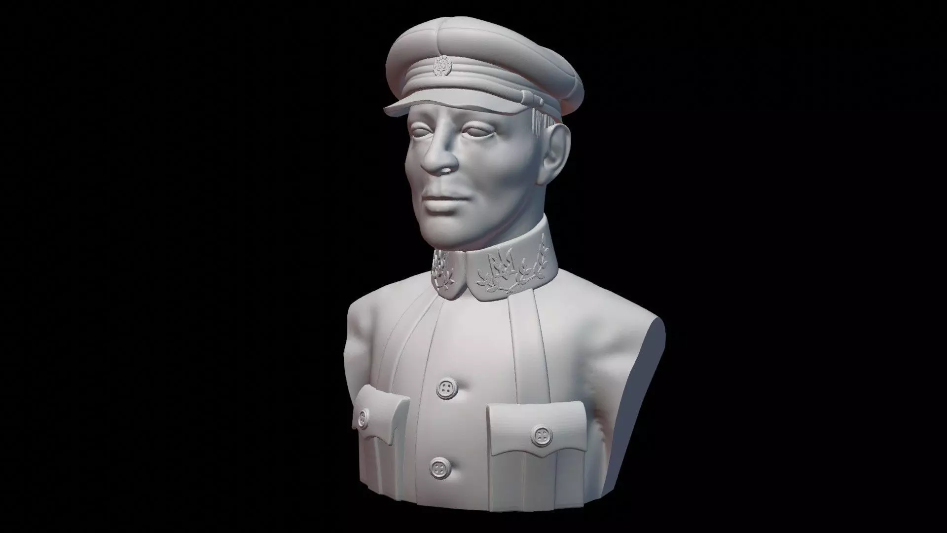 Otaman Symon Petliura Bust 3D print model_0
