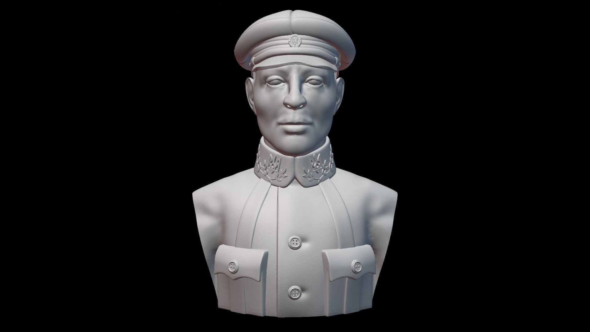 Otaman Symon Petliura Bust 3D print model_2