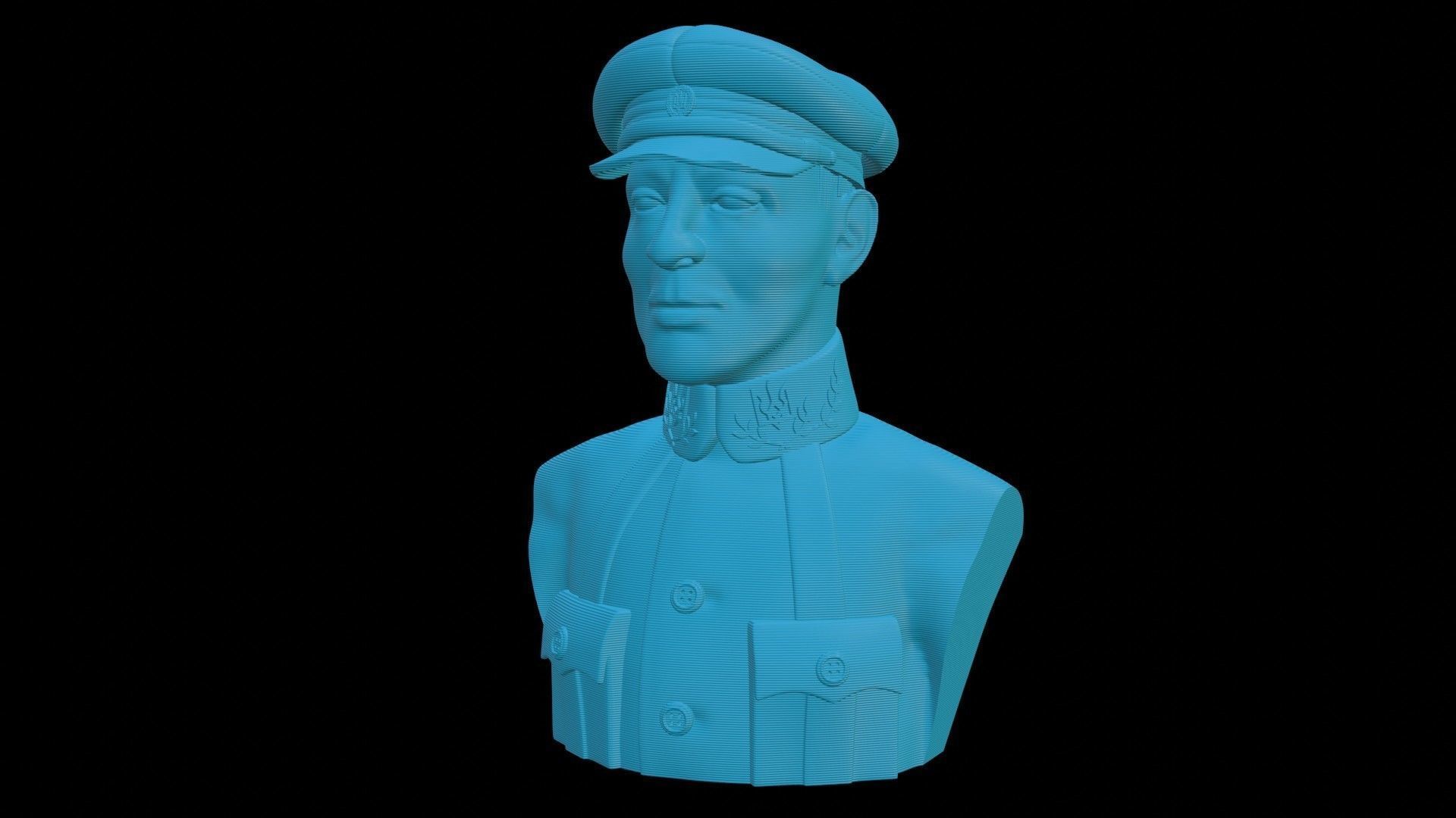 Otaman Symon Petliura Bust 3D print model_13
