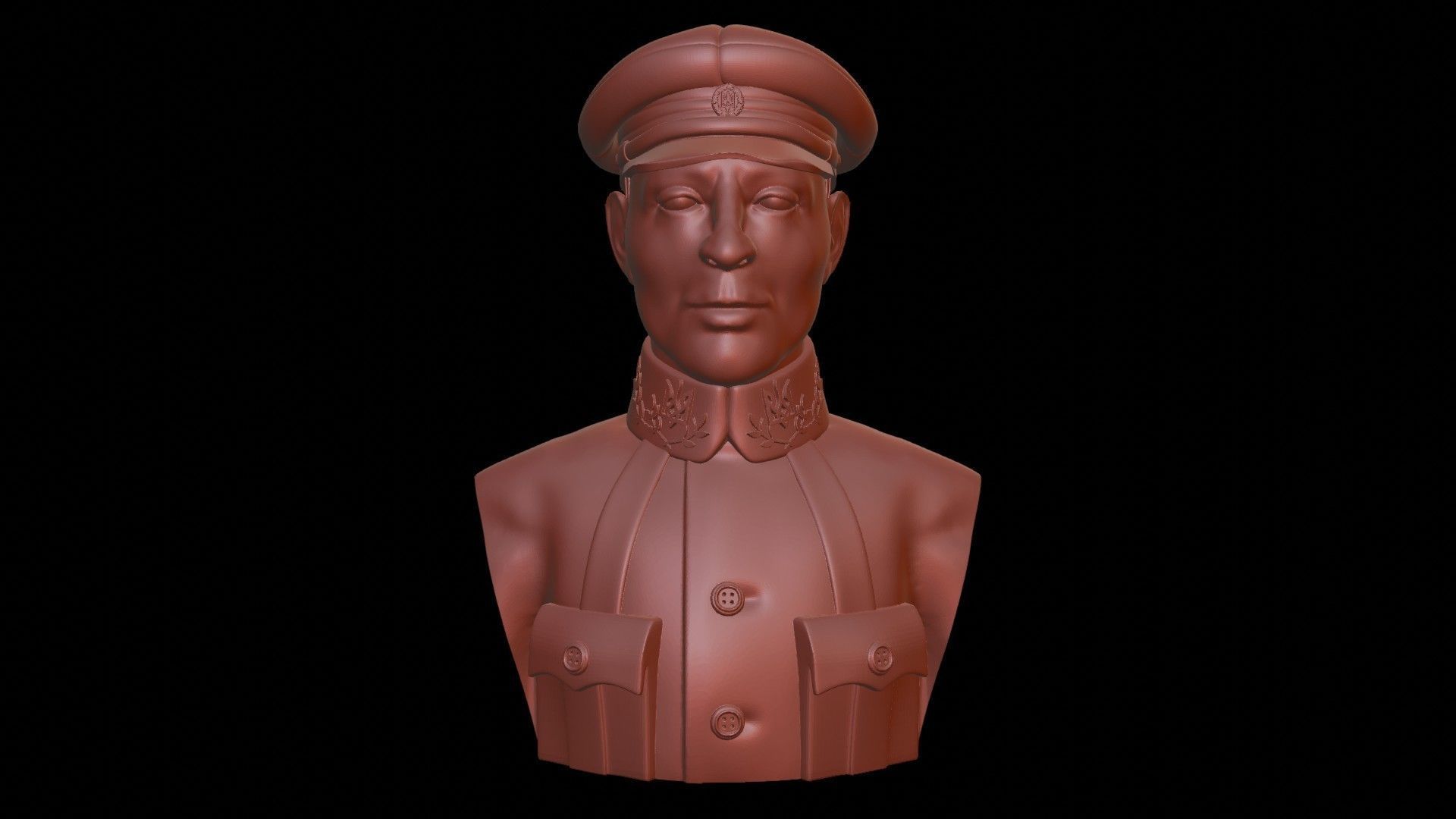 Otaman Symon Petliura Bust 3D print model_8
