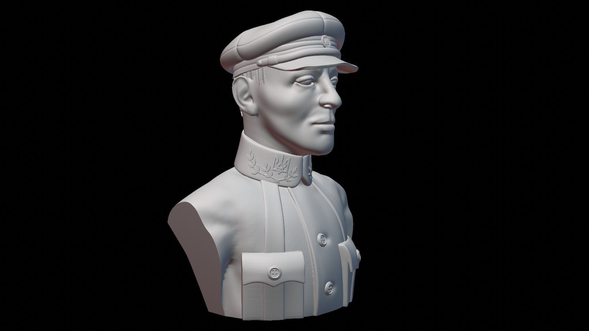 Otaman Symon Petliura Bust 3D print model_3