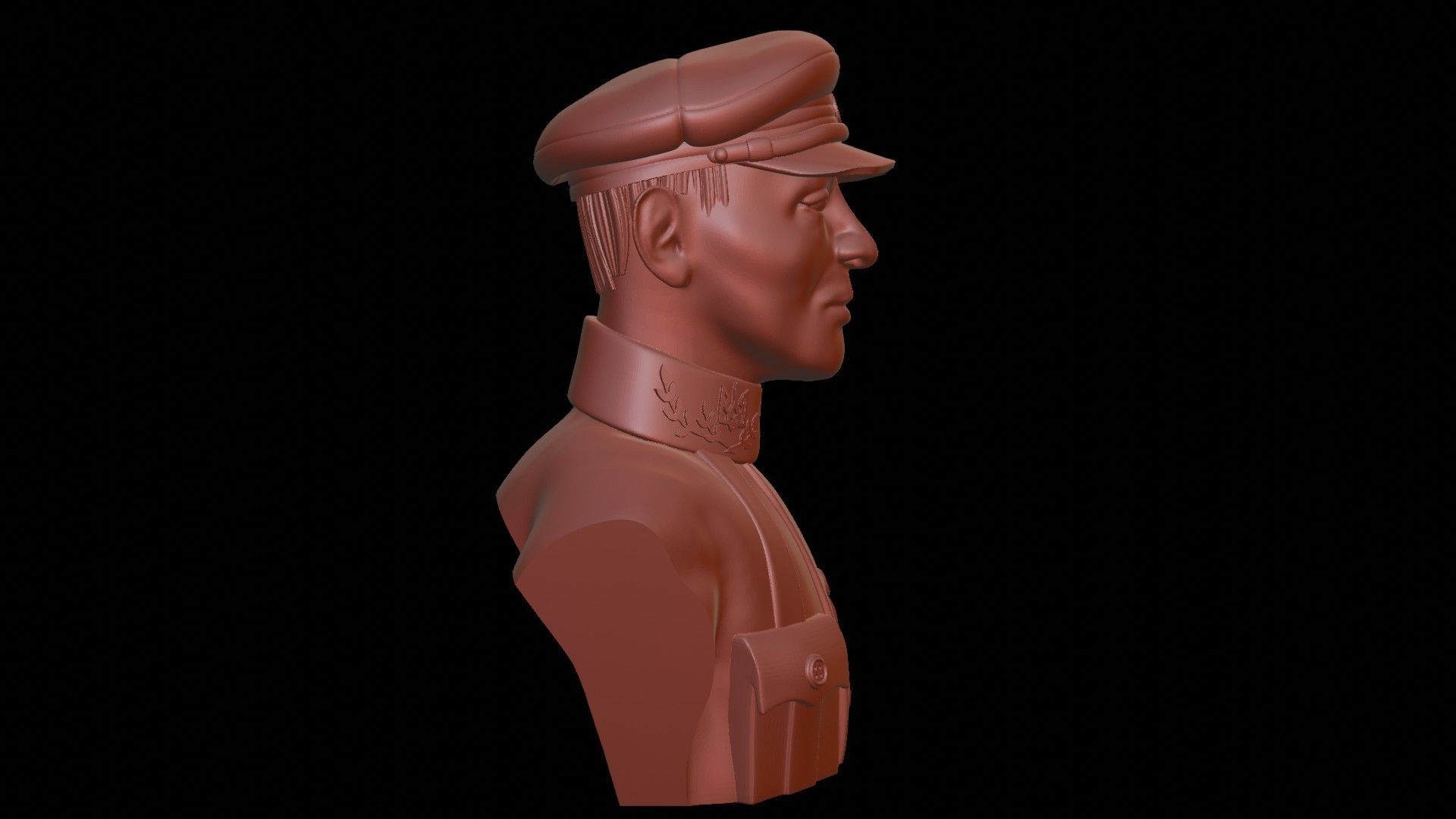 Otaman Symon Petliura Bust 3D print model_10