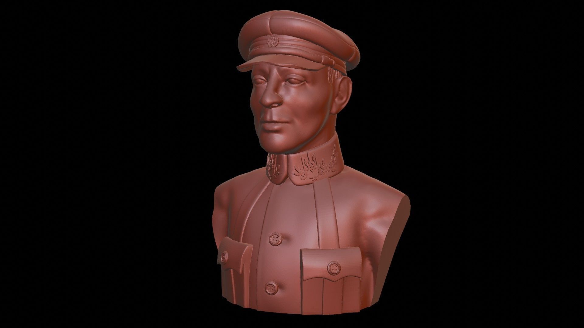 Otaman Symon Petliura Bust 3D print model_7