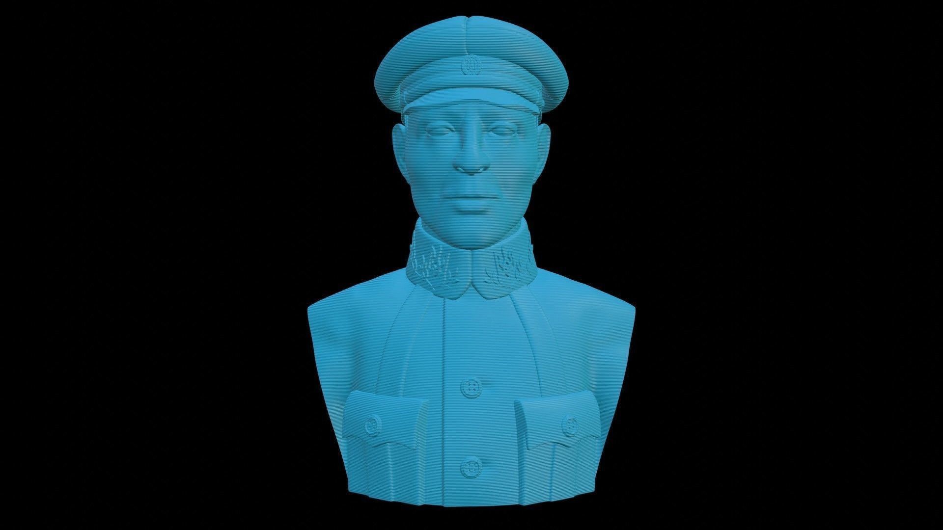 Otaman Symon Petliura Bust 3D print model_14