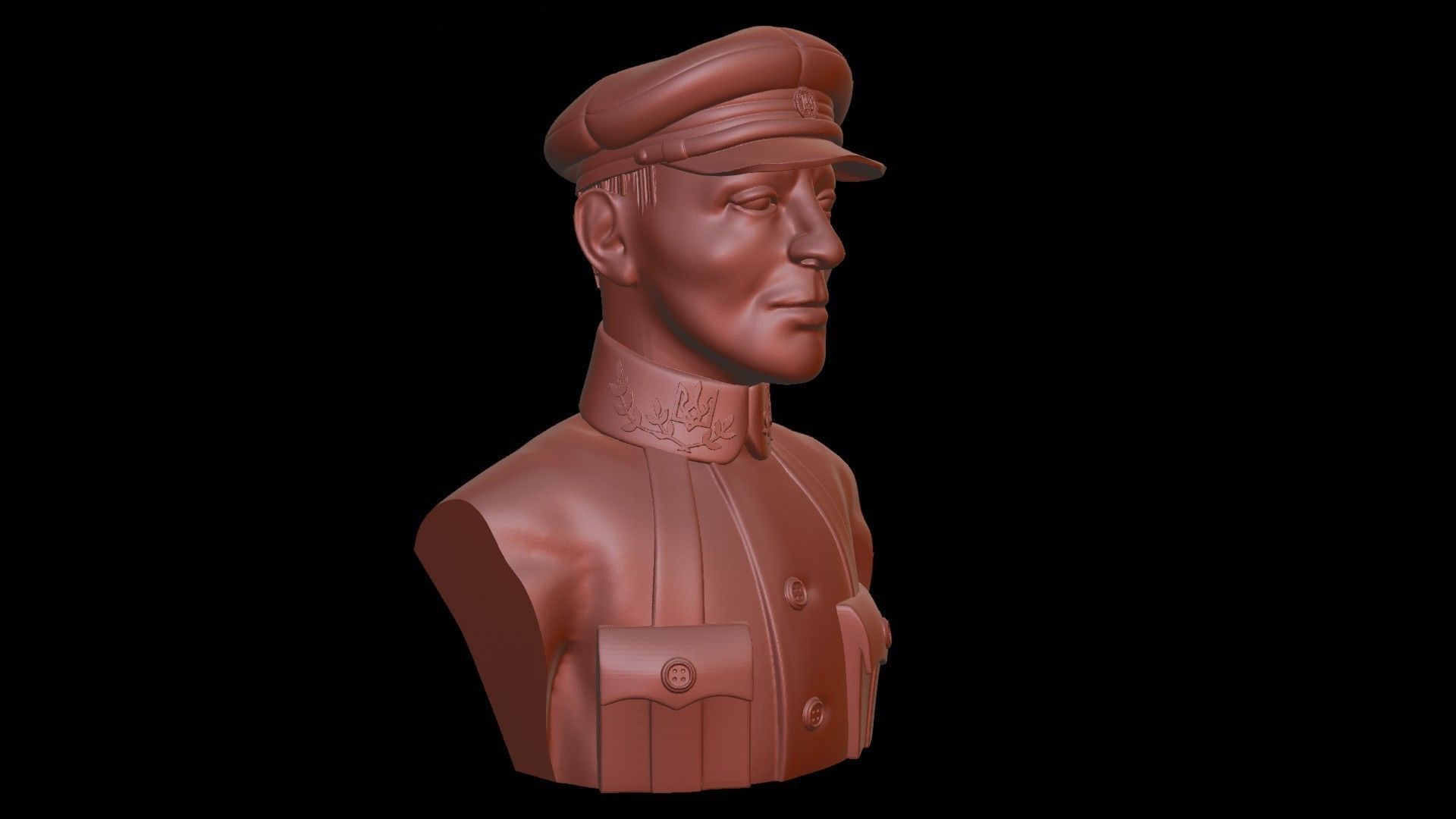 Otaman Symon Petliura Bust 3D print model_9
