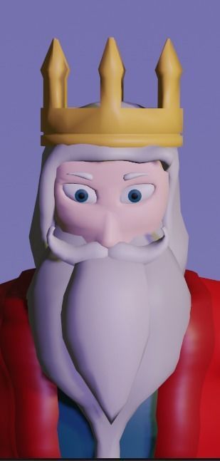 Low poly Stylized 3D King  Free low-poly 3D model_5