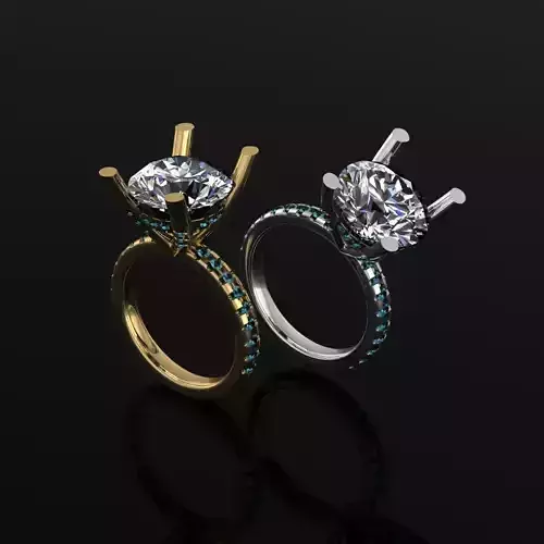 Solitaire Wedding Ring 