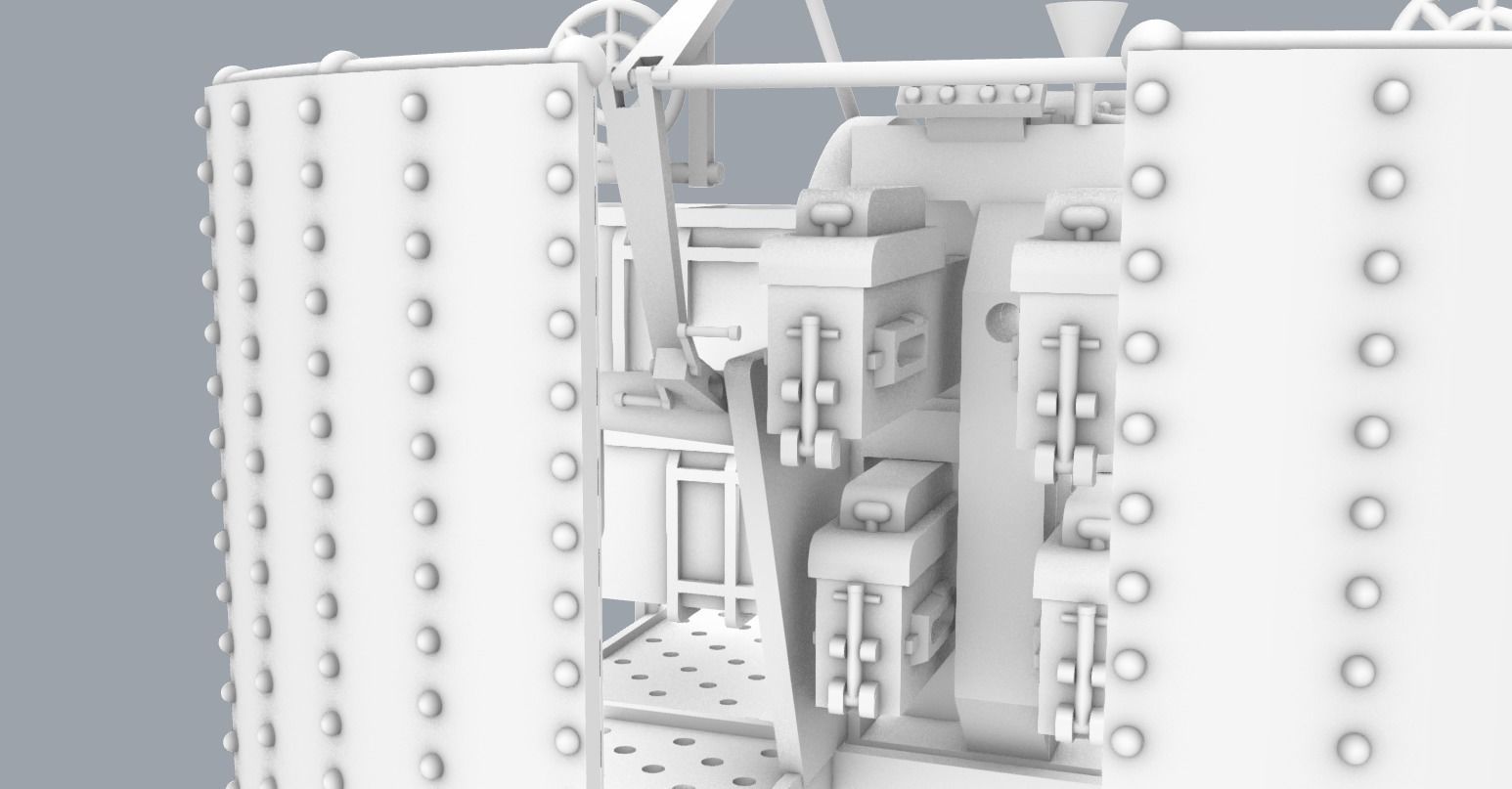 PM Pom Pom QF 2 Pounder 40mm 3D print model_11