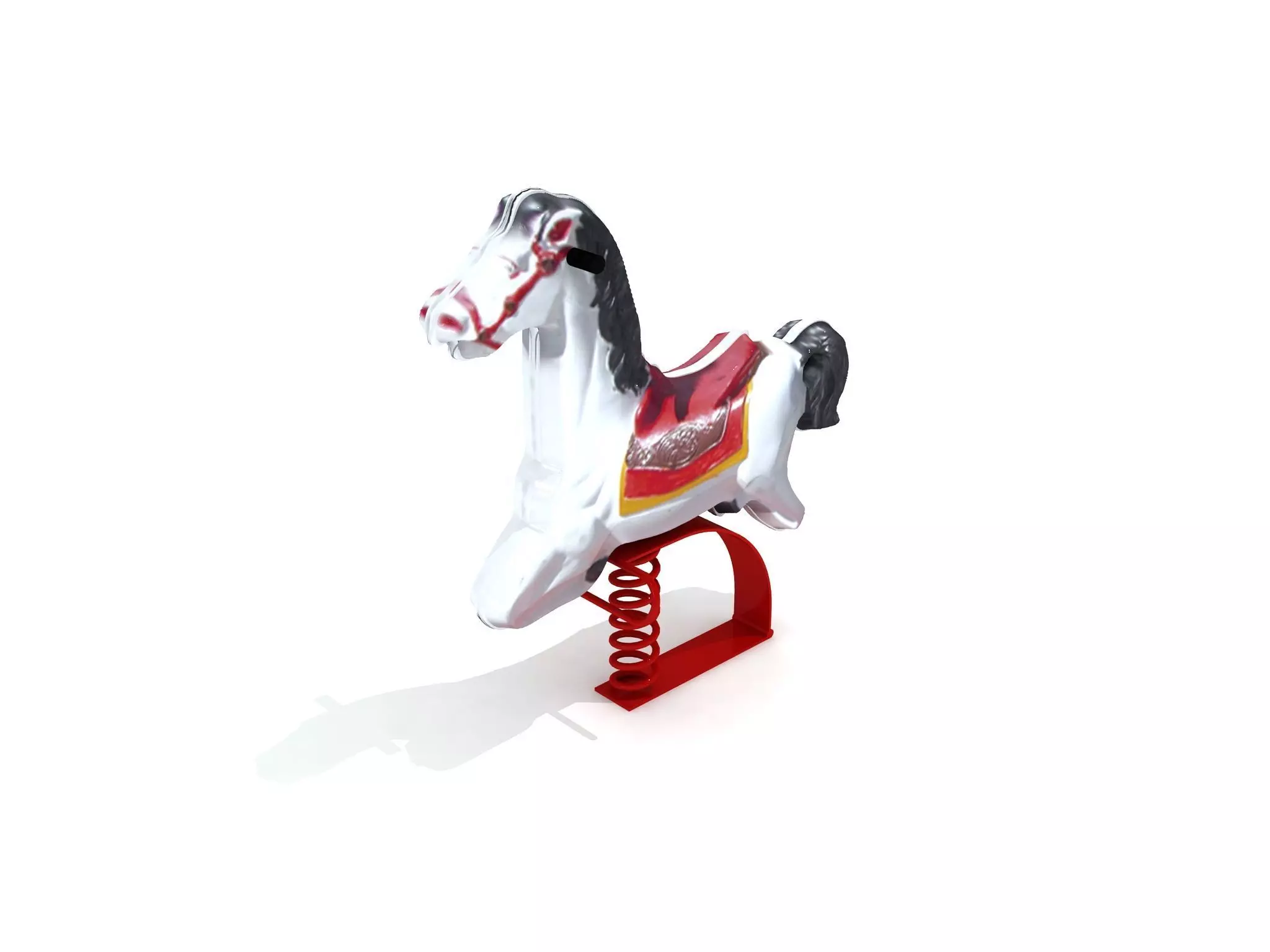 Kids Game Play Equipment 022 Rocking Horse 3D model_0