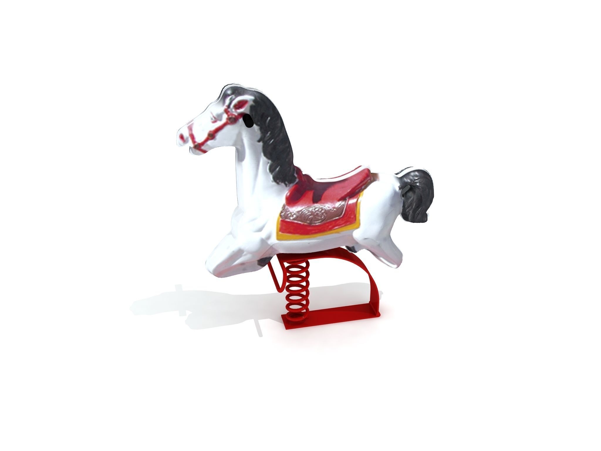 Kids Game Play Equipment 022 Rocking Horse 3D model_1
