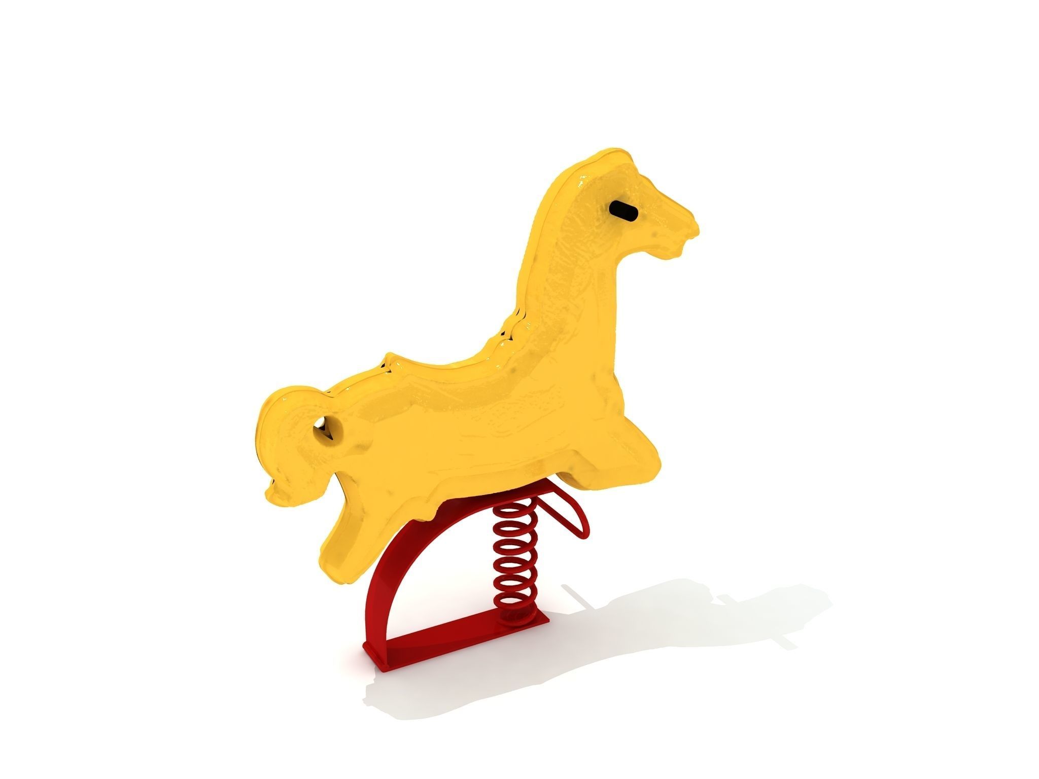 Kids Game Play Equipment 022 Rocking Horse 3D model_4