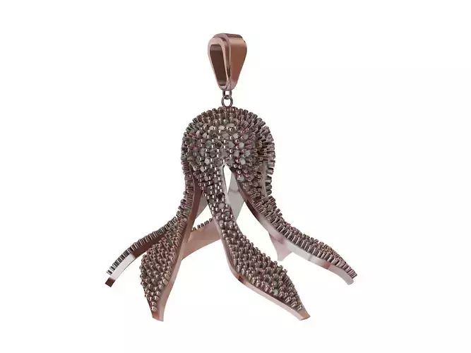Diamond Hectopus Pendant stl verified