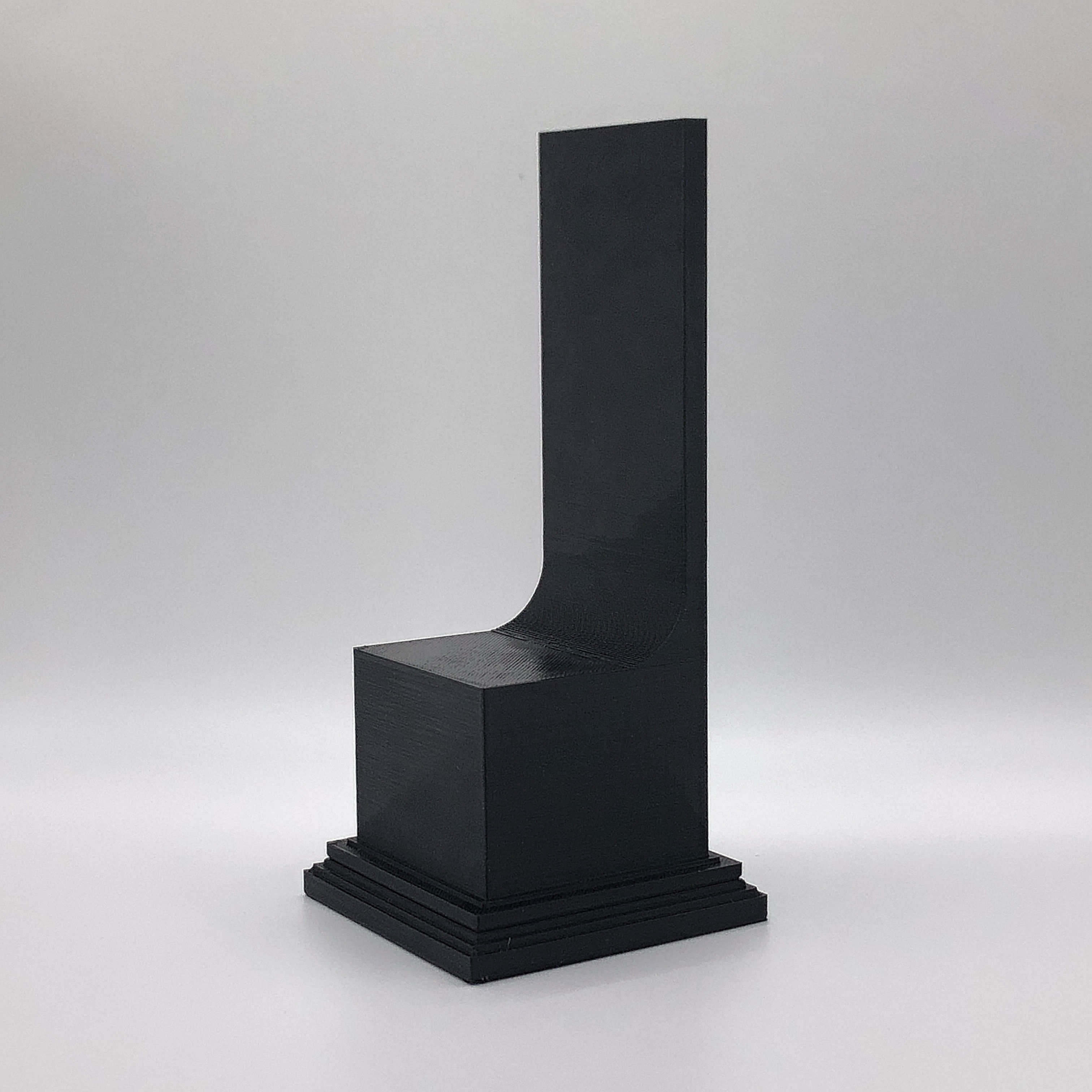 Display plinths with backdrop 3D print model_10