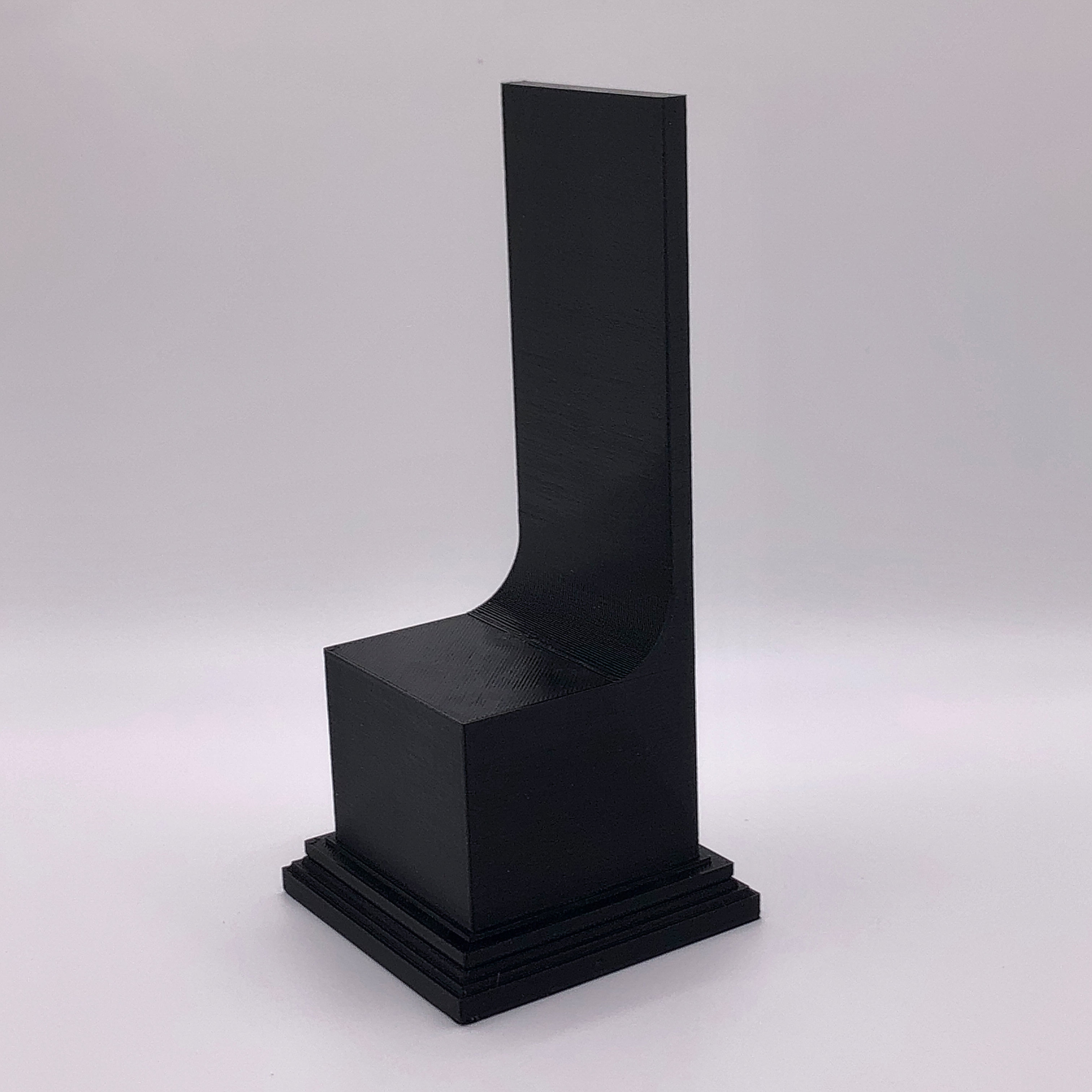 Display plinths with backdrop 3D print model_9