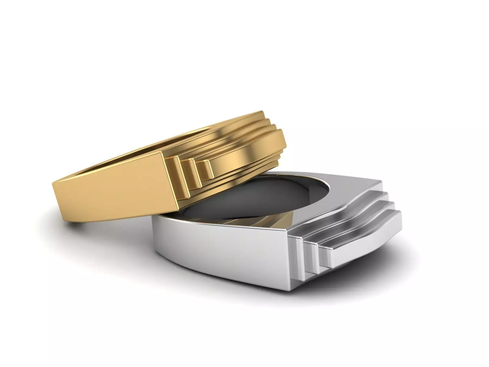 Pyramid 3D Ring Boolen Model Printable Free 3D print model