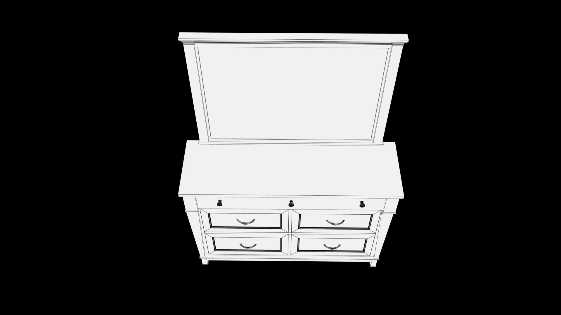 Dressing Table 3D model_10