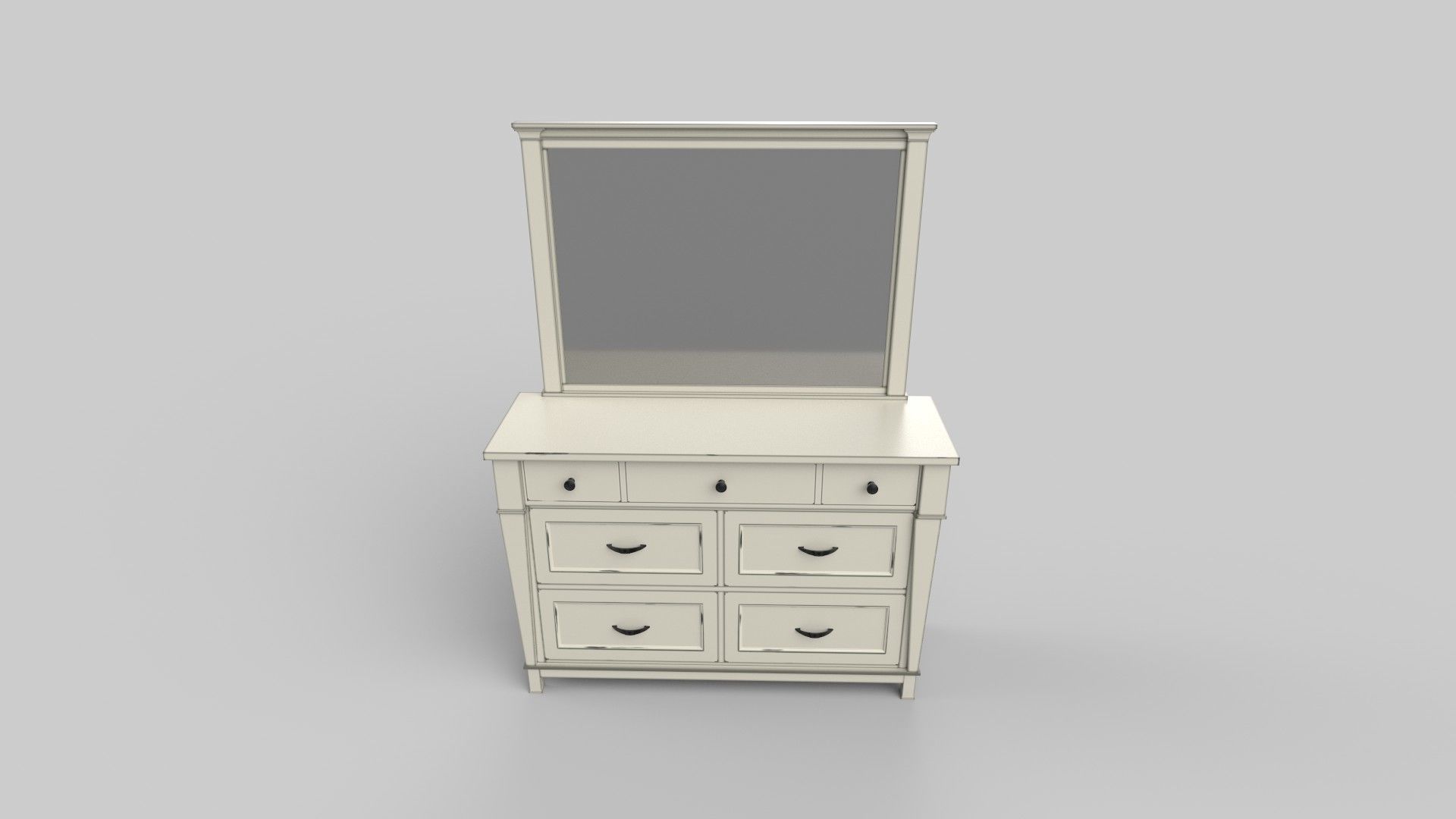 Dressing Table 3D model_5