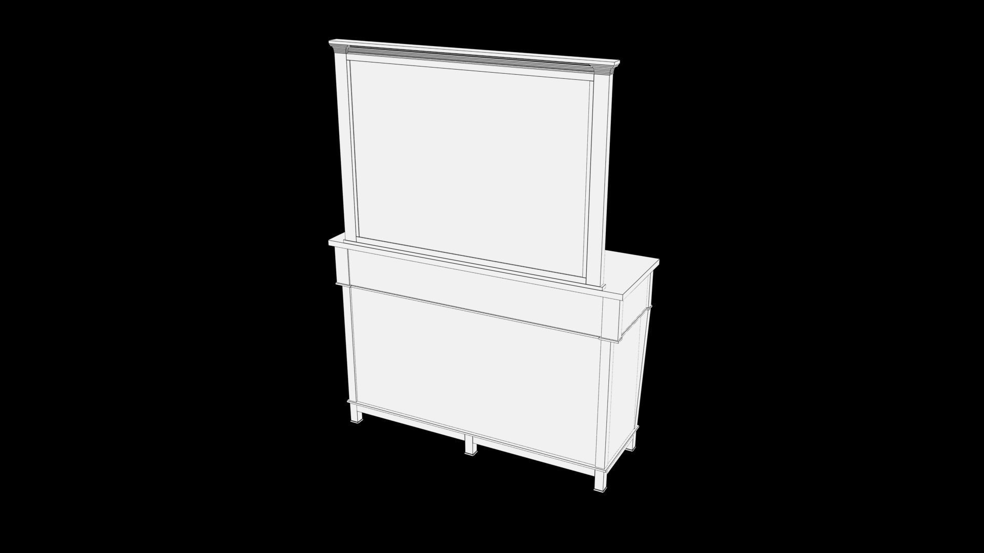 Dressing Table 3D model_8