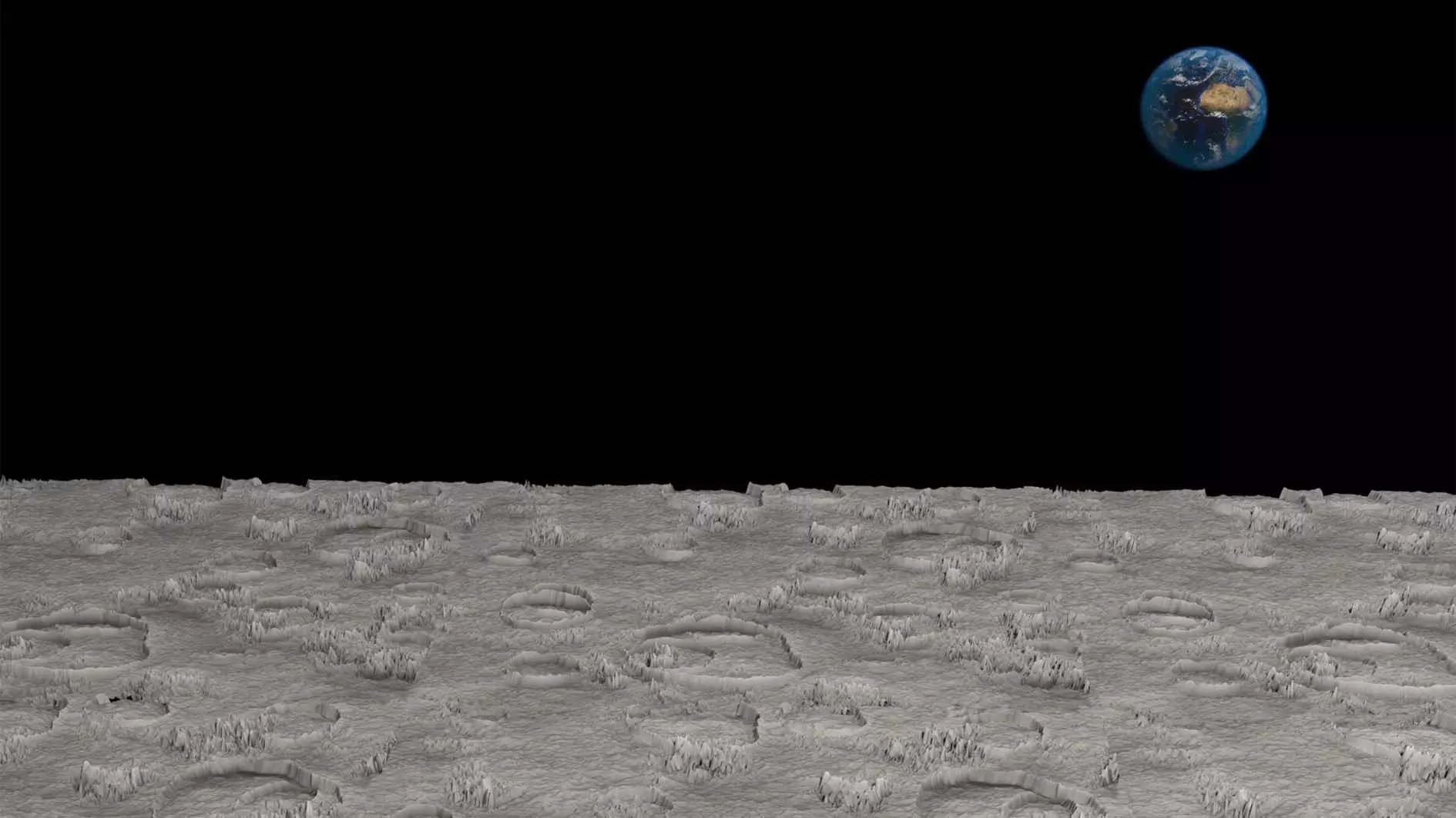Moon Surface 3D model