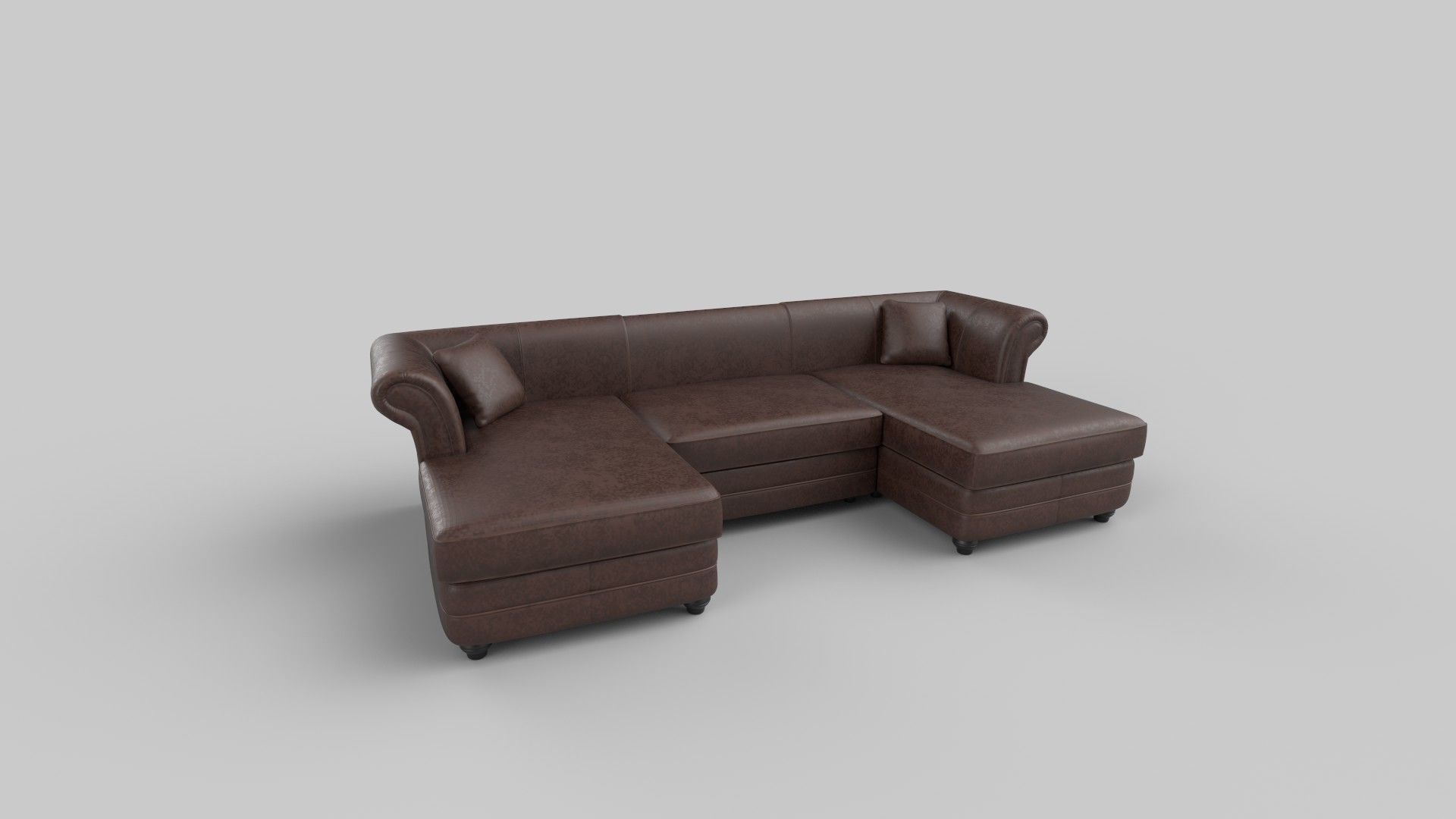 Sofa set 3D model_1