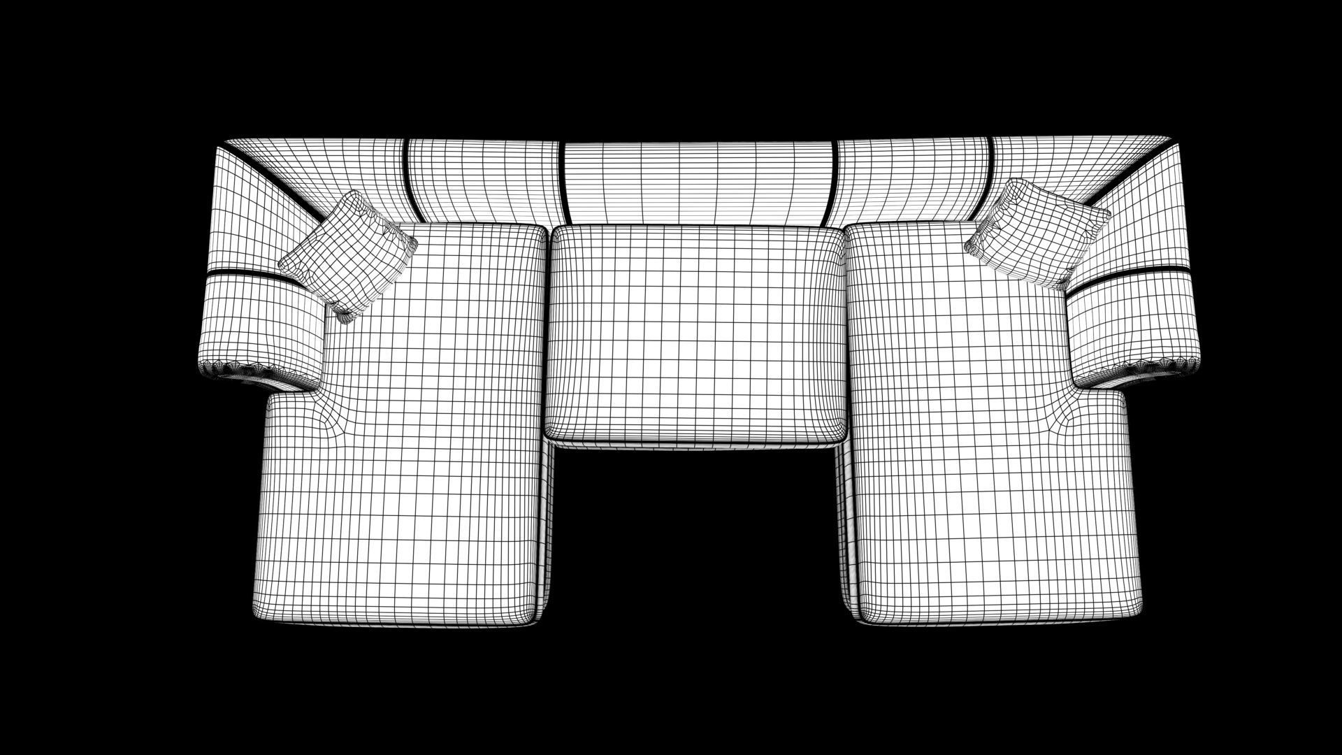 Sofa set 3D model_10