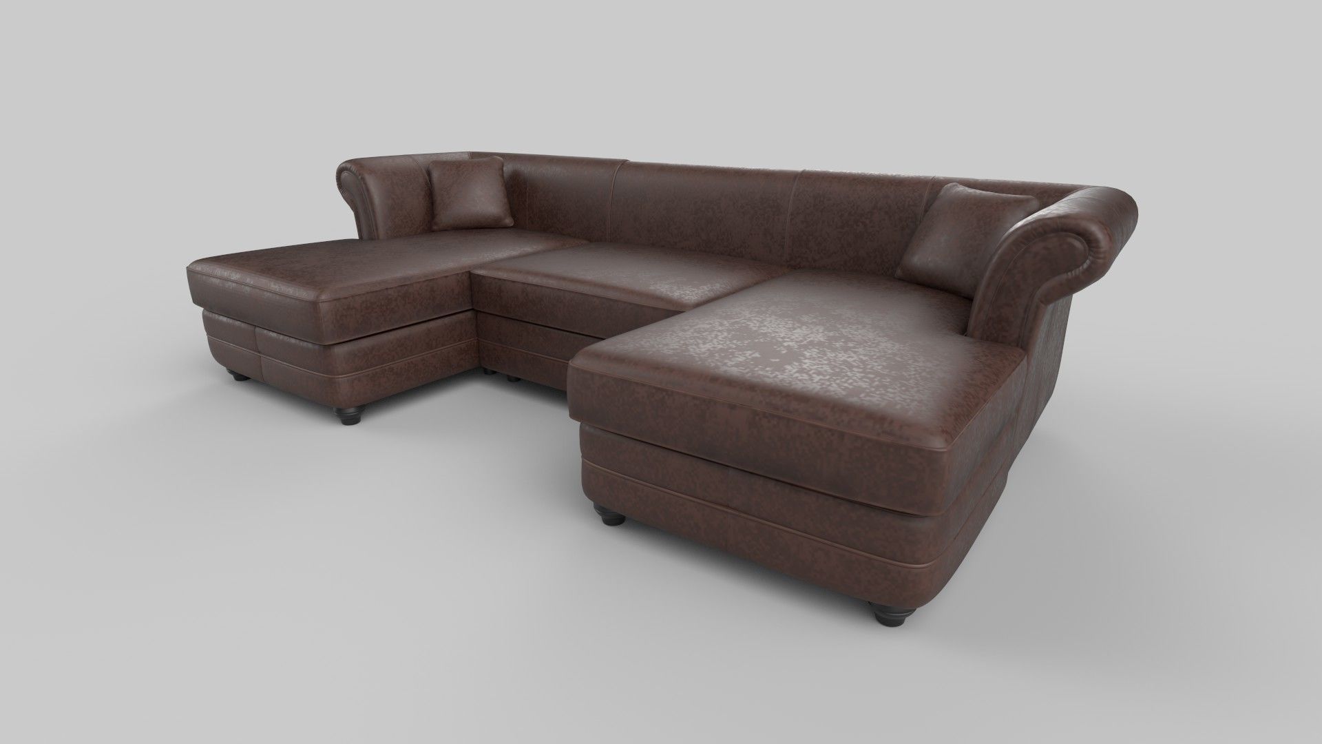 Sofa set 3D model_2
