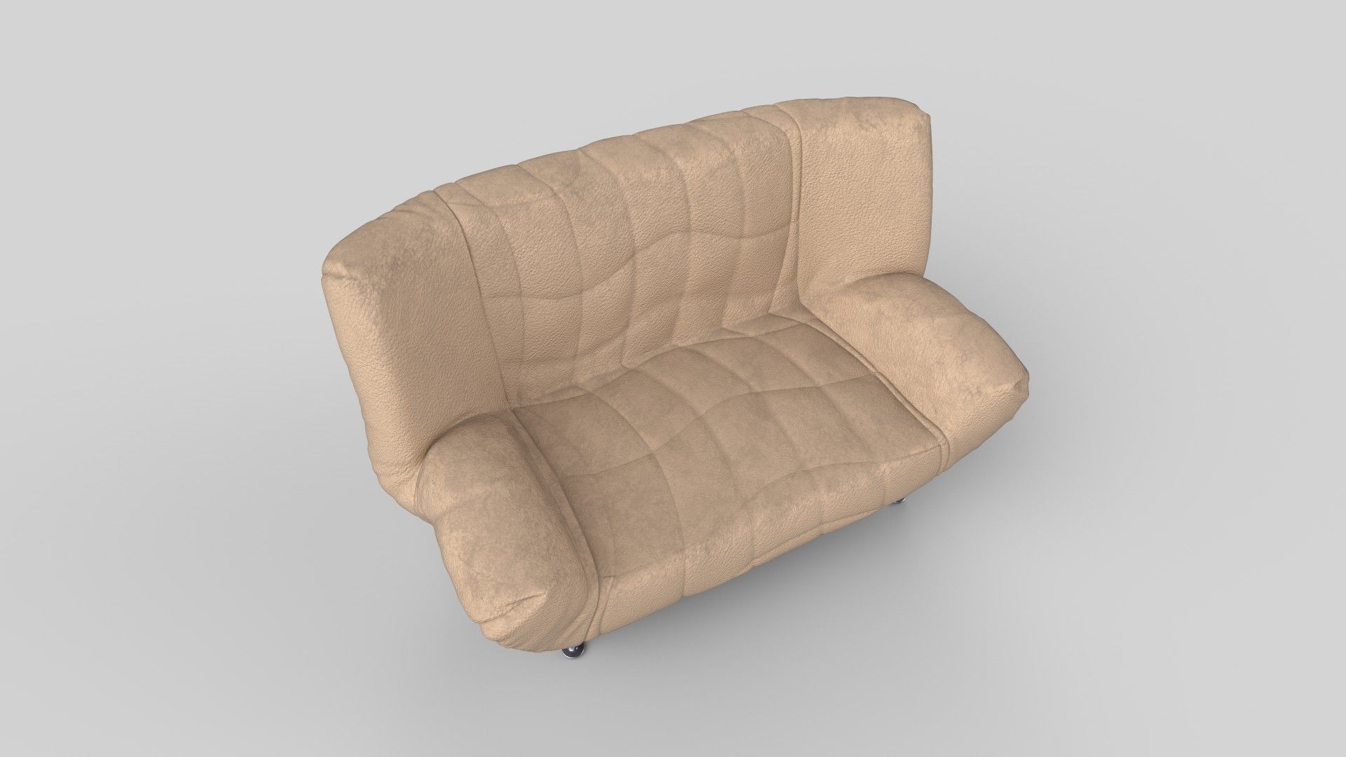 Single sofa 3D model_2