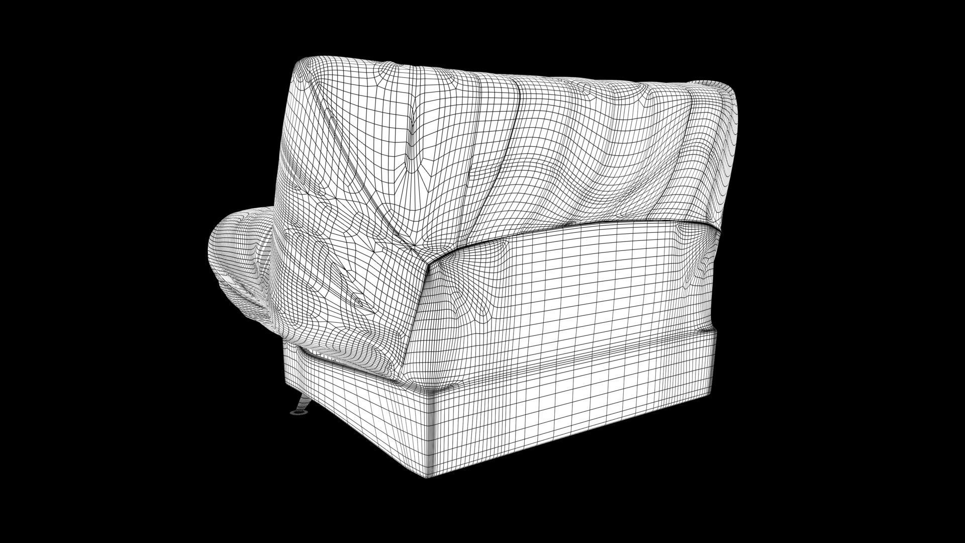 Single sofa 3D model_8