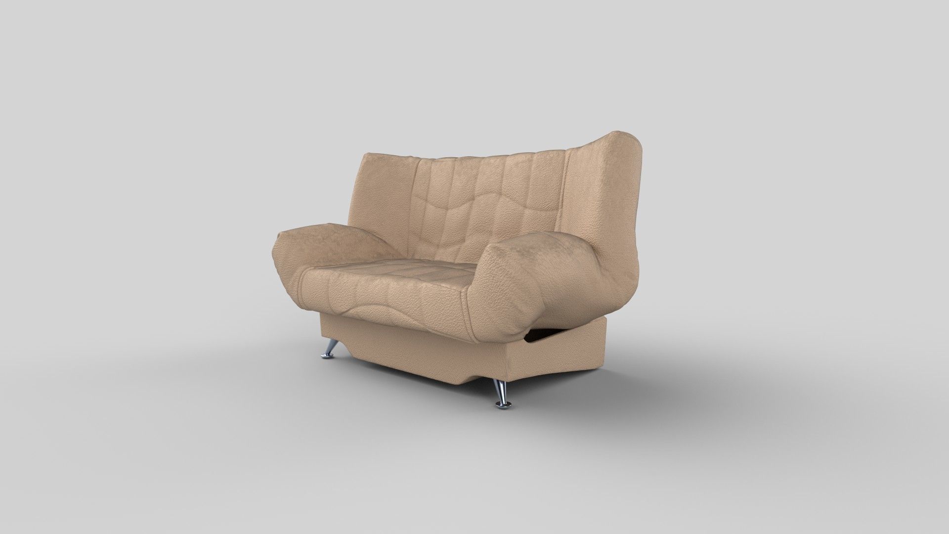 Single sofa 3D model_3