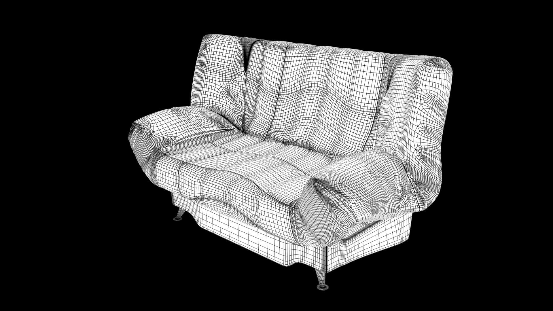 Single sofa 3D model_7