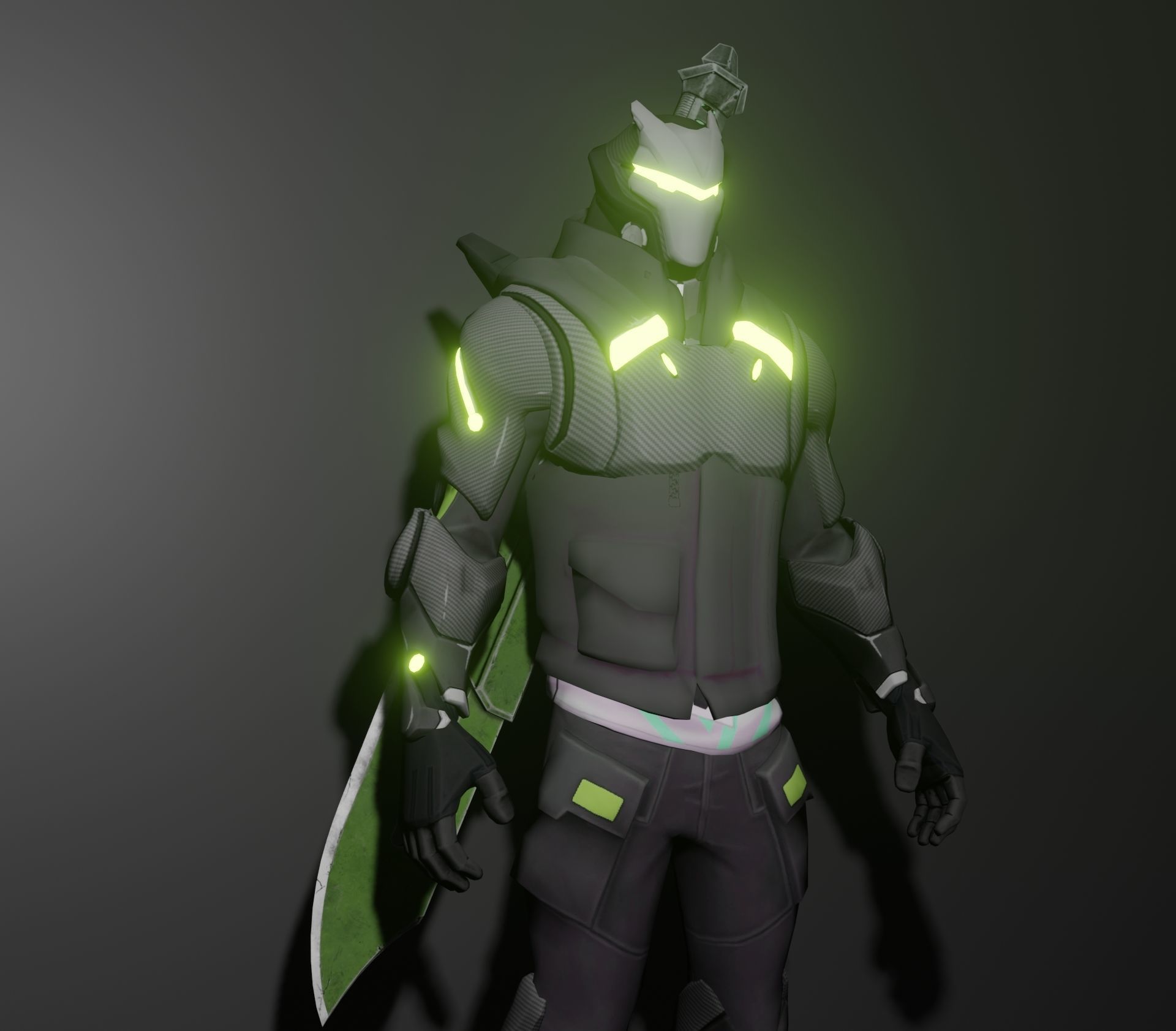 Cyber hunter 3D model_1