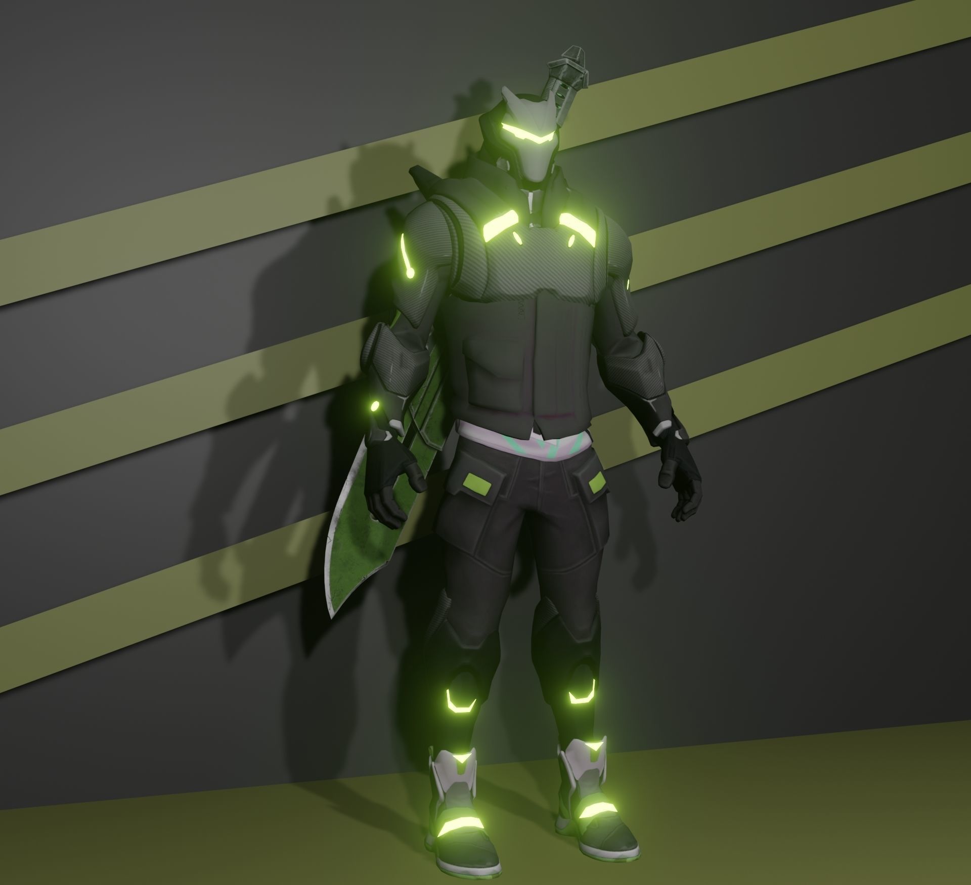 Cyber hunter 3D model_3