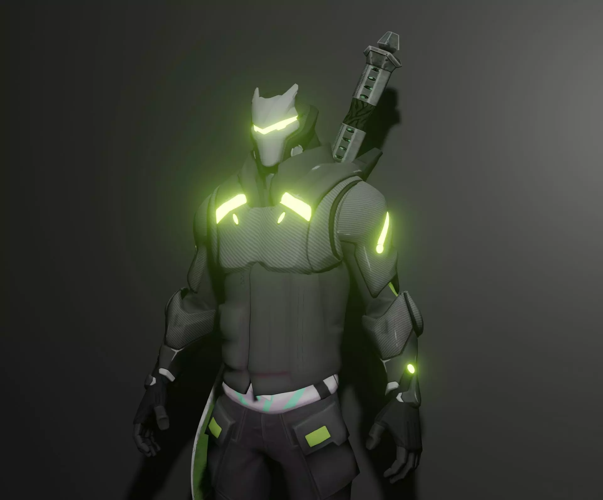 Cyber hunter 3D model_0
