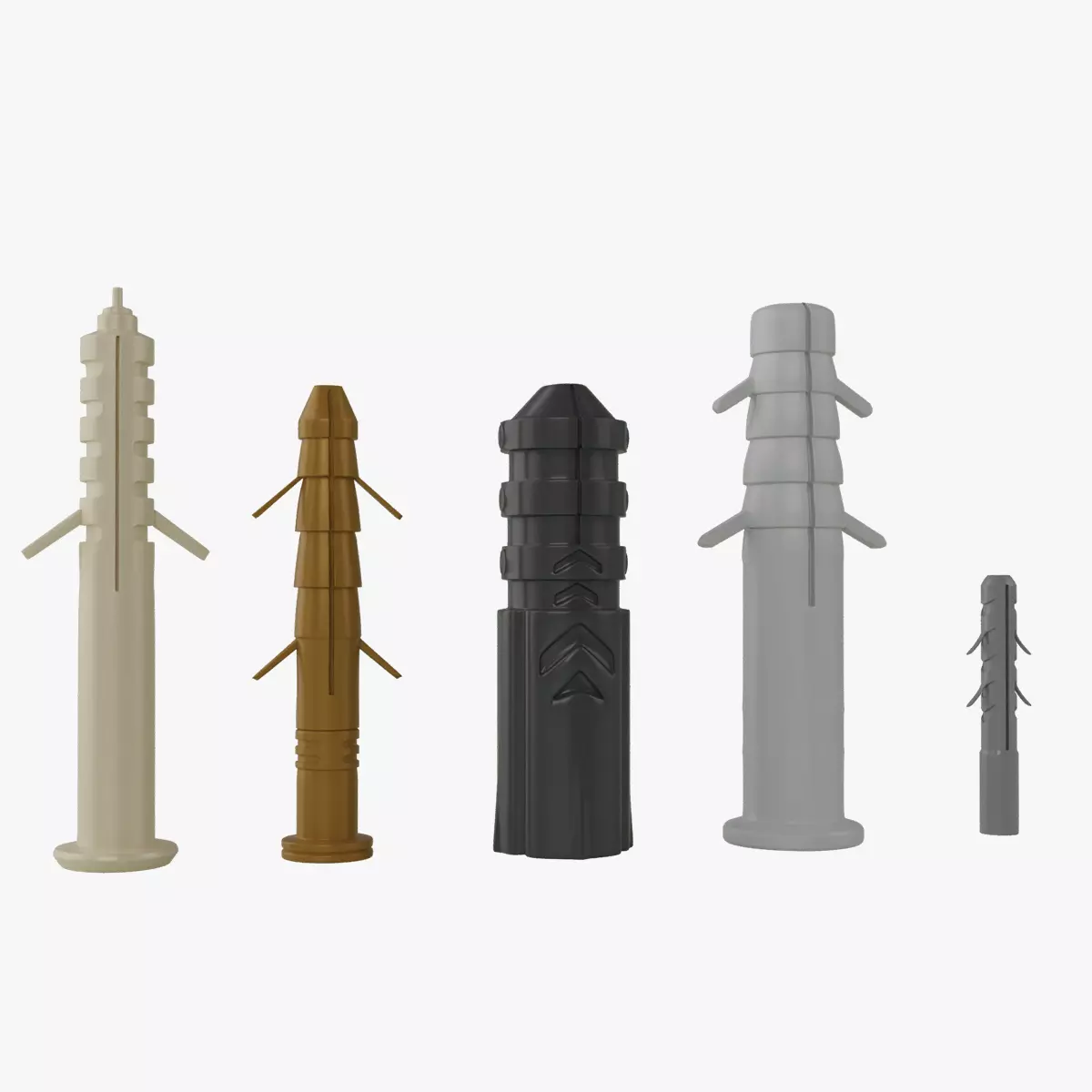 Plastic Plug Pack 3D model_0