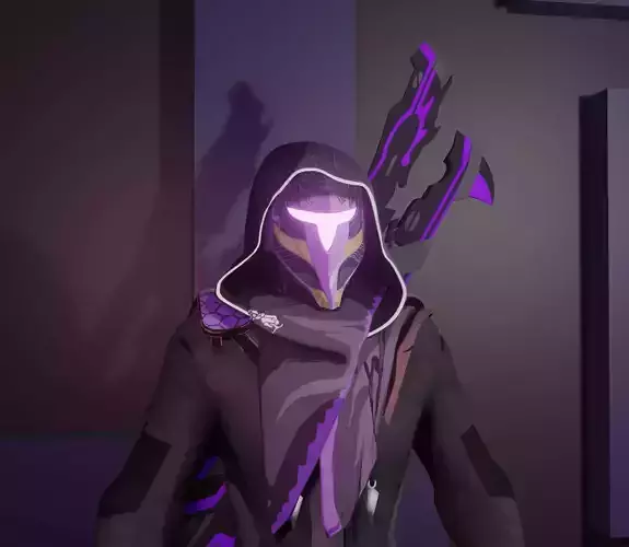 Cyber Masked 3D model