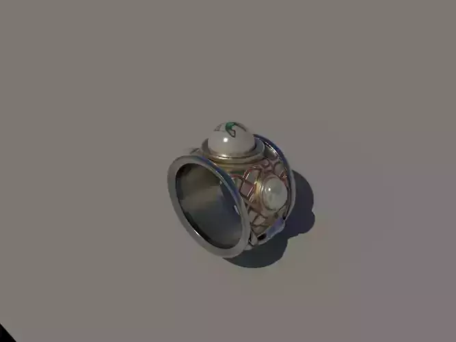 pearl ring 3D model