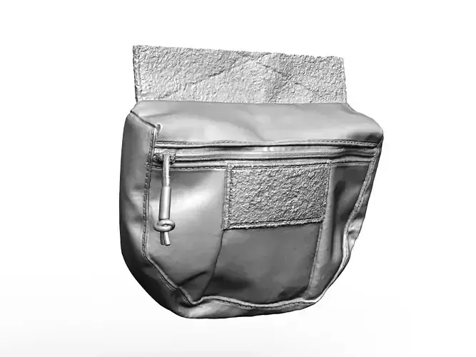 TACTICAL DUMP DROP POUCH ASSET 3D print model