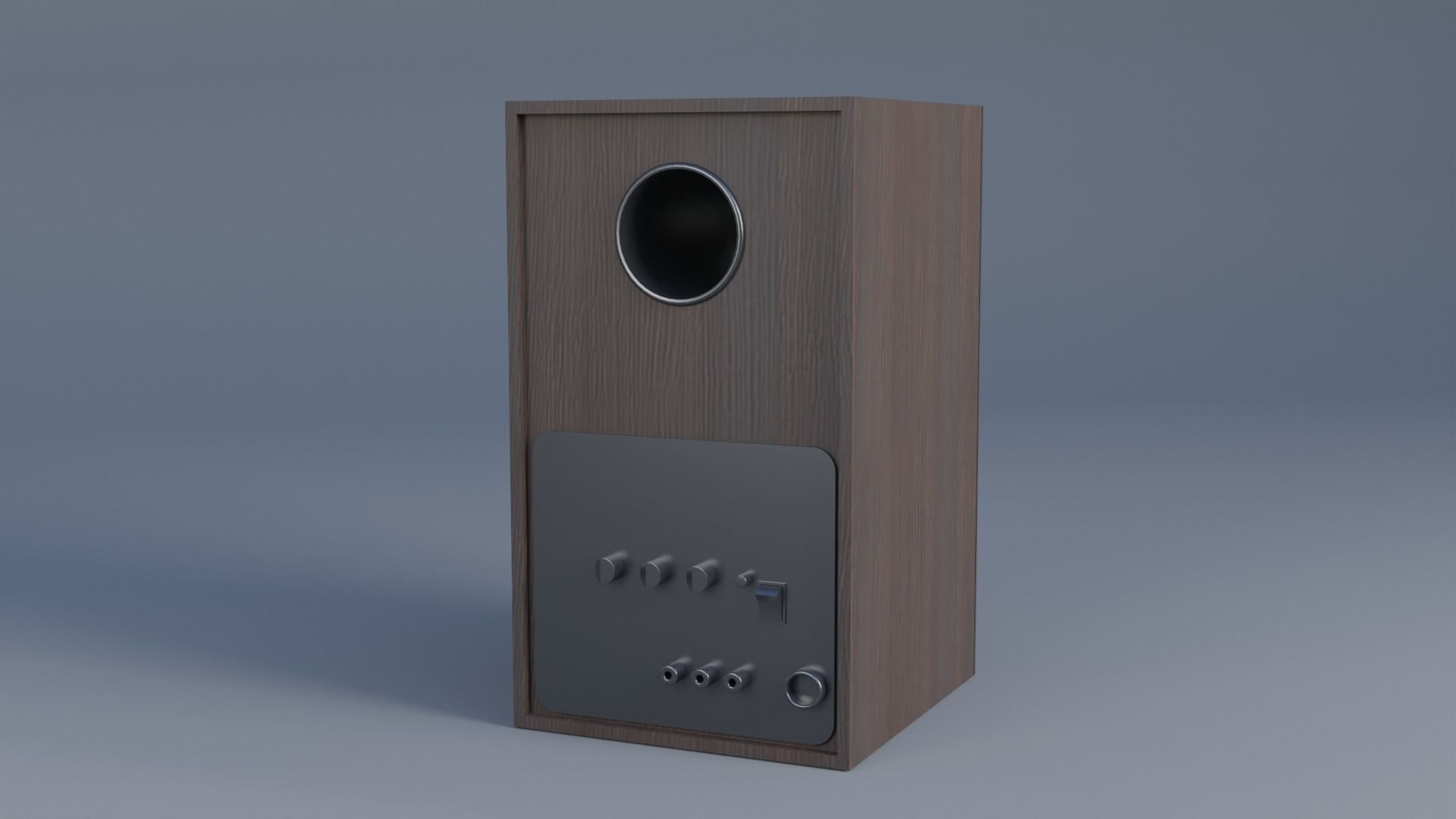 Speaker Low-poly 3D model_1