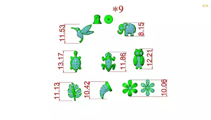 Earrings 3D print model